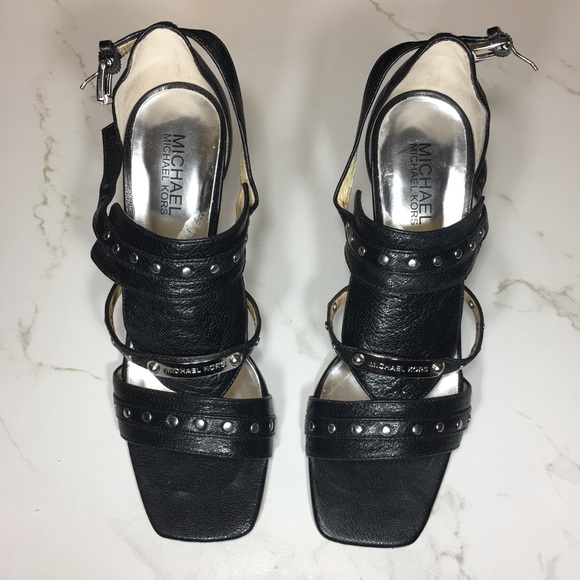 KORS Michael Kors Shoes - Michael Kors Black Leather Heels